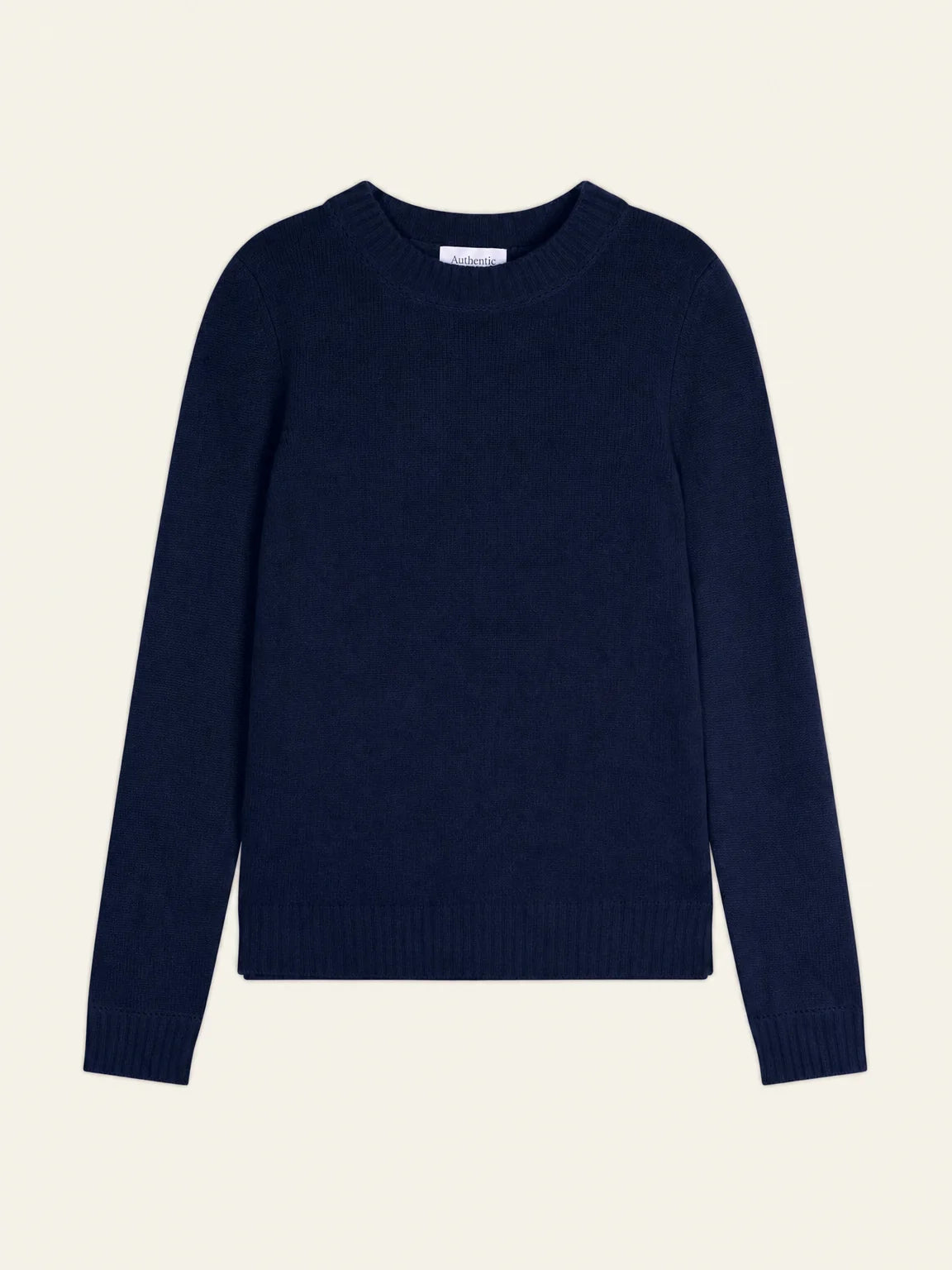 JETSAN pull col rond 4 fils bleu marine