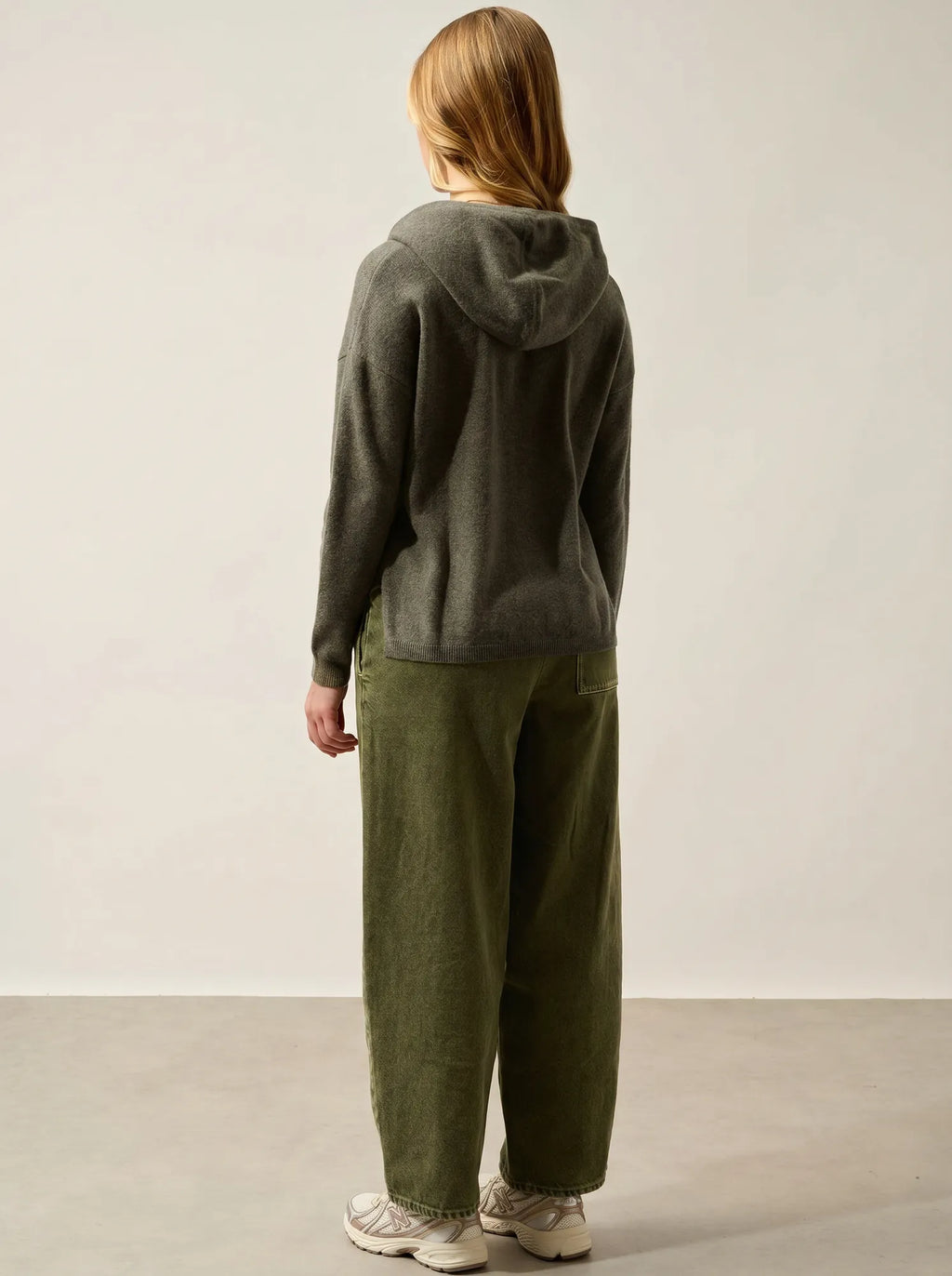 GRETA pull capuche bronze chiné