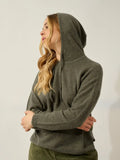GRETA pull capuche bronze chiné