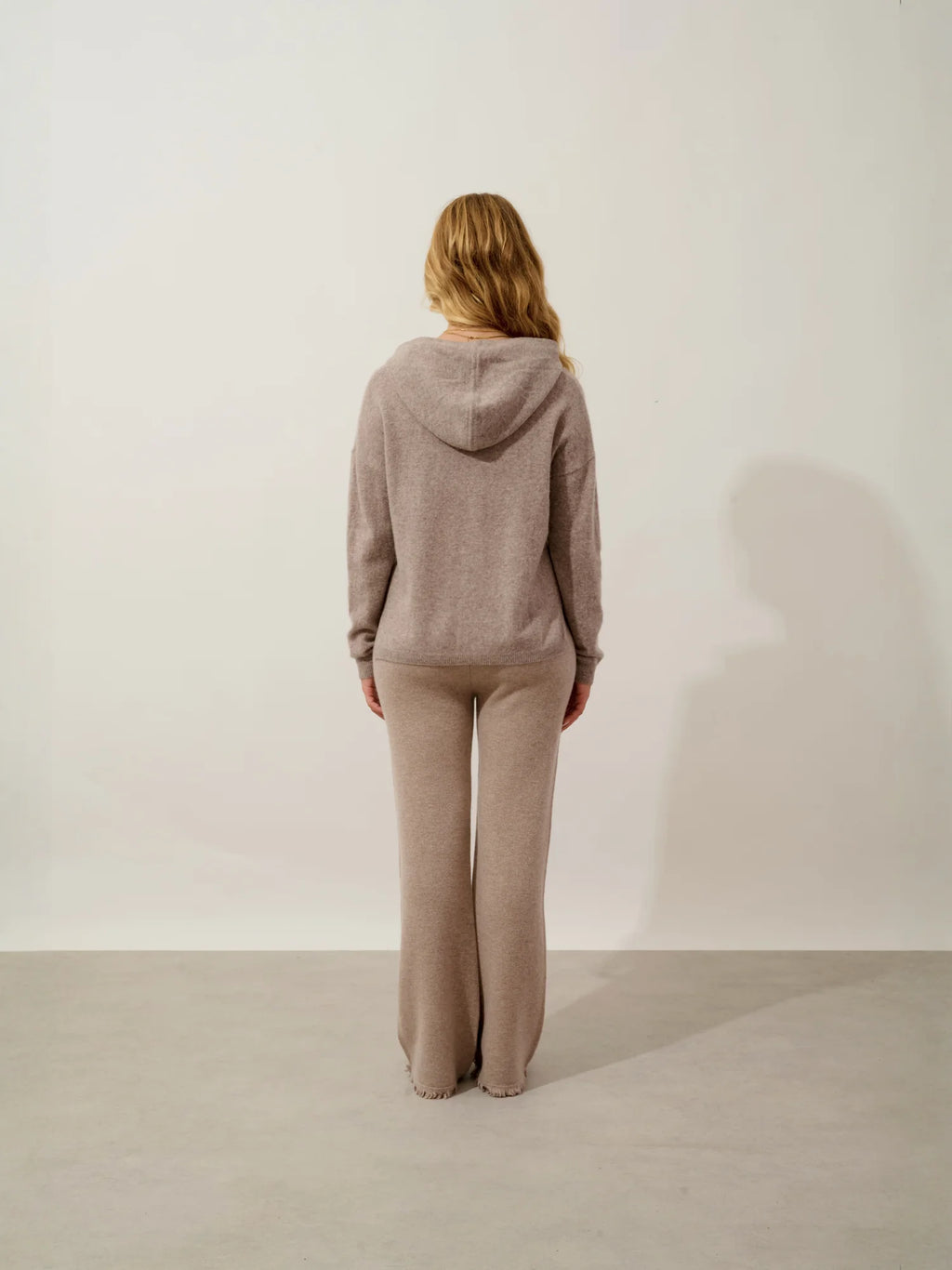 GRETA sweater hooded heather caribou