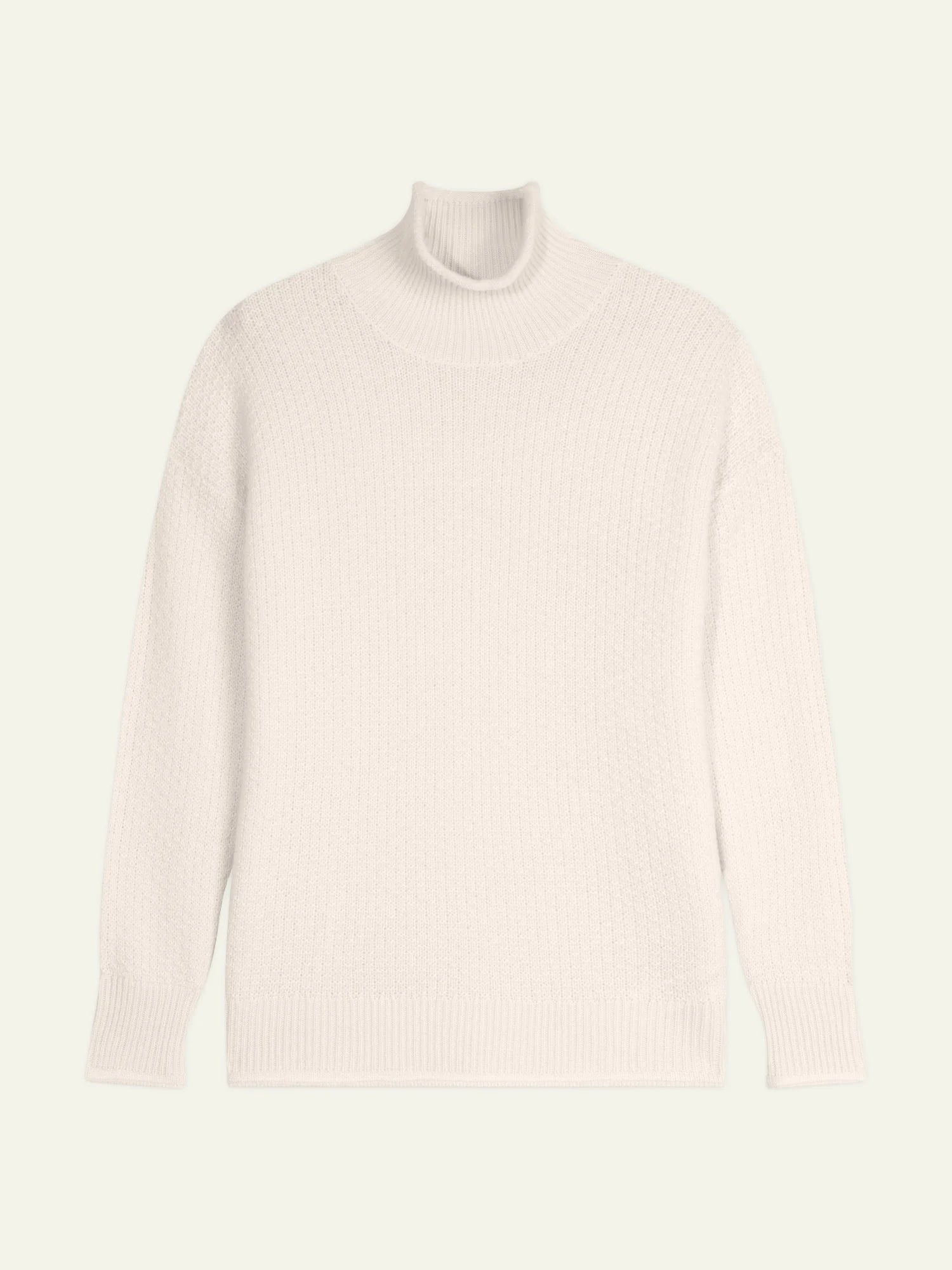 ELODIE Pullover Stehkragen 6-fädig Schneeweiß