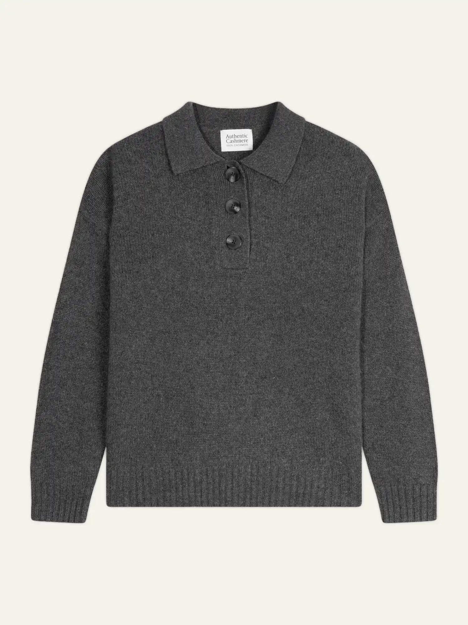 ELA poloshirt 6-fädig anthrazit meliert