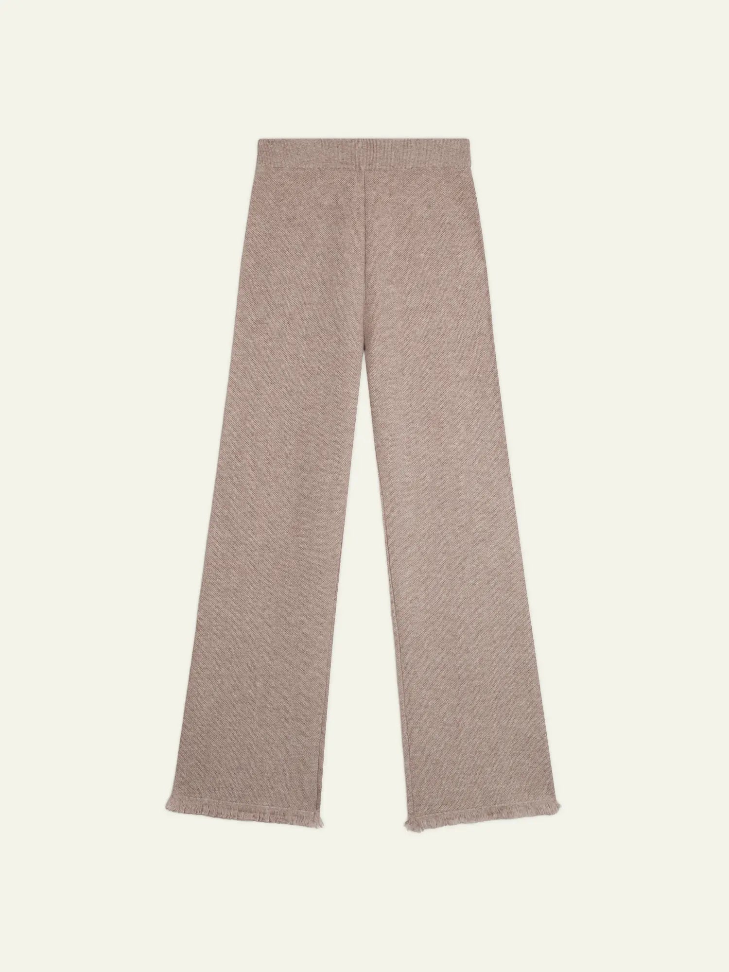 ANGUSTIA hose ausgestellt taupe hell meliert