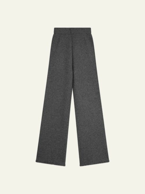 ANGUSTIA Trousers Flared Heather Charcoal