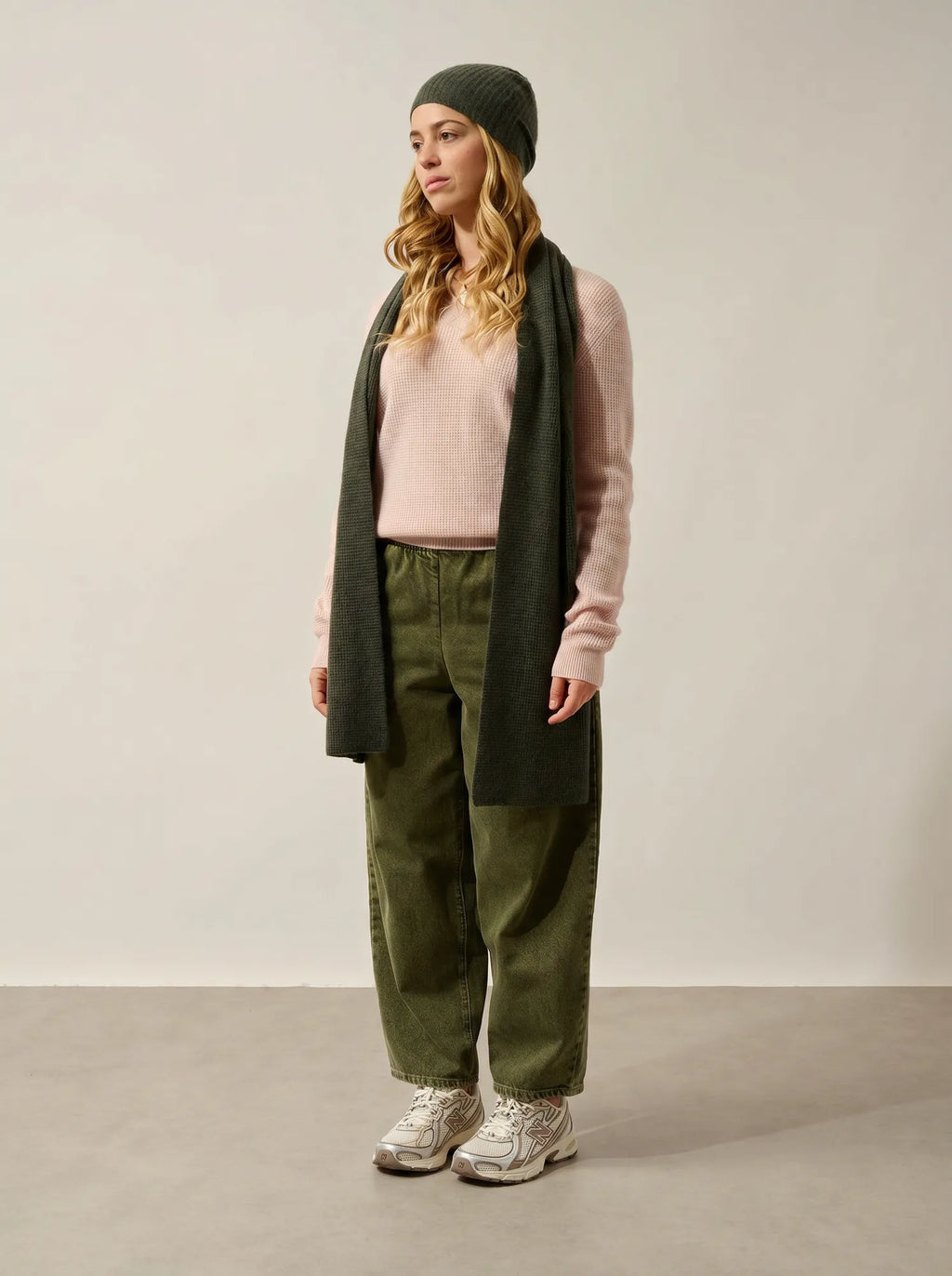 SKY sandals in leather heather khaki