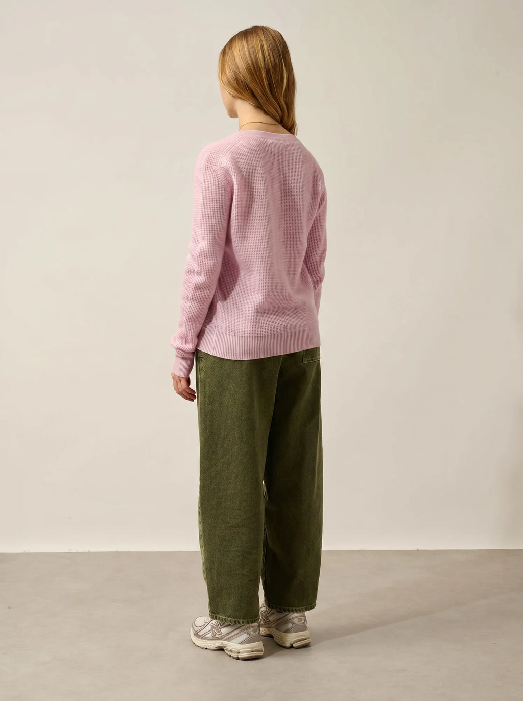 DAISY Pullover V-Ausschnitt Puderrosa