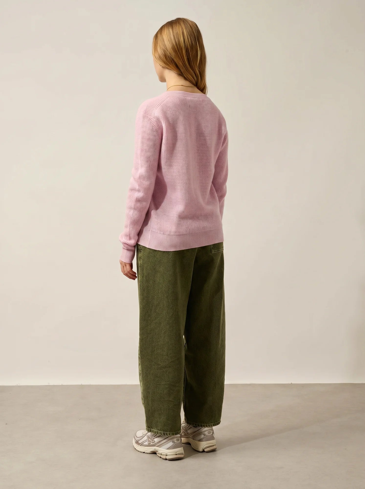 DAISY Pullover V-Ausschnitt Puderrosa