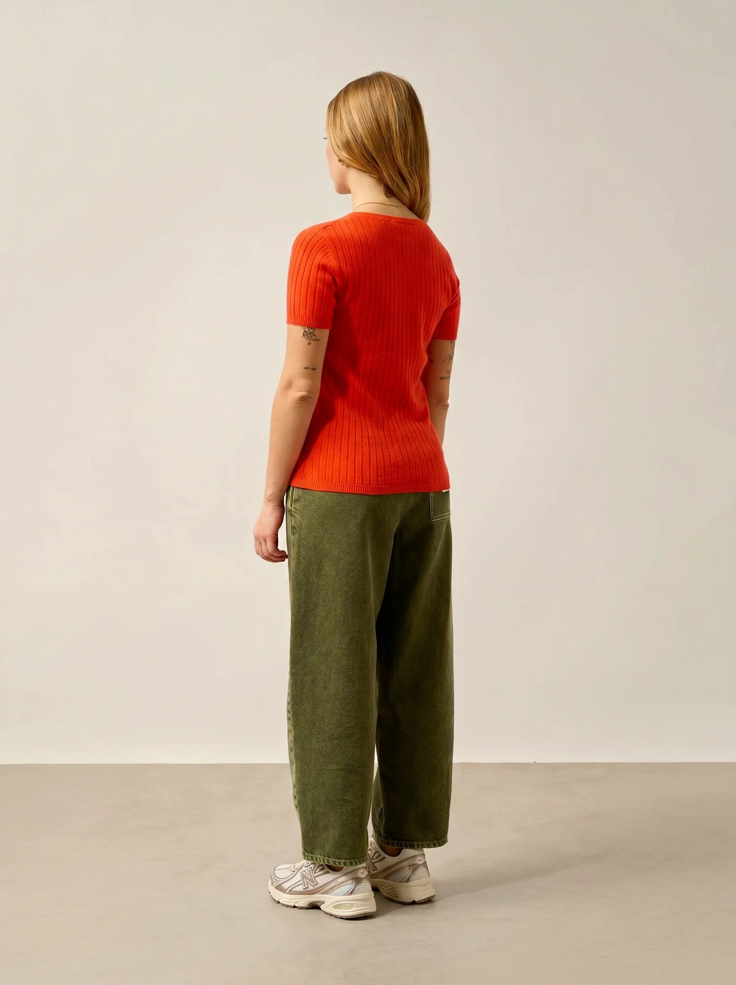EIRA T-Shirt V-Ausschnitt Orange
