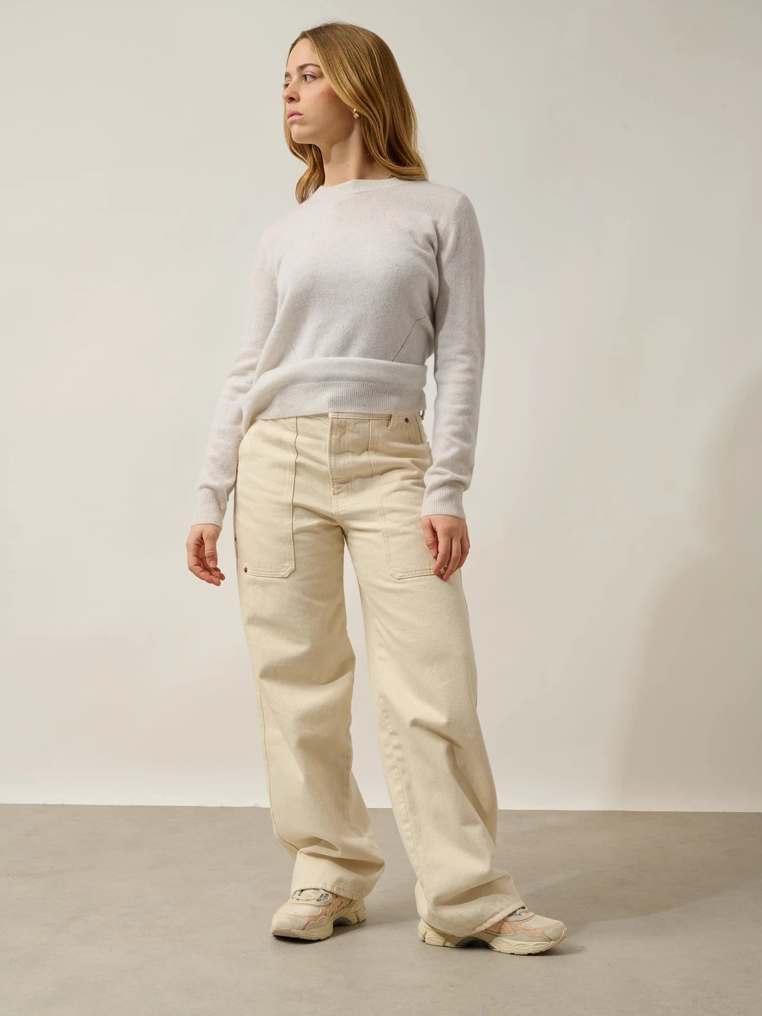 VAIANA Sandalen aus Leder weiß meliert