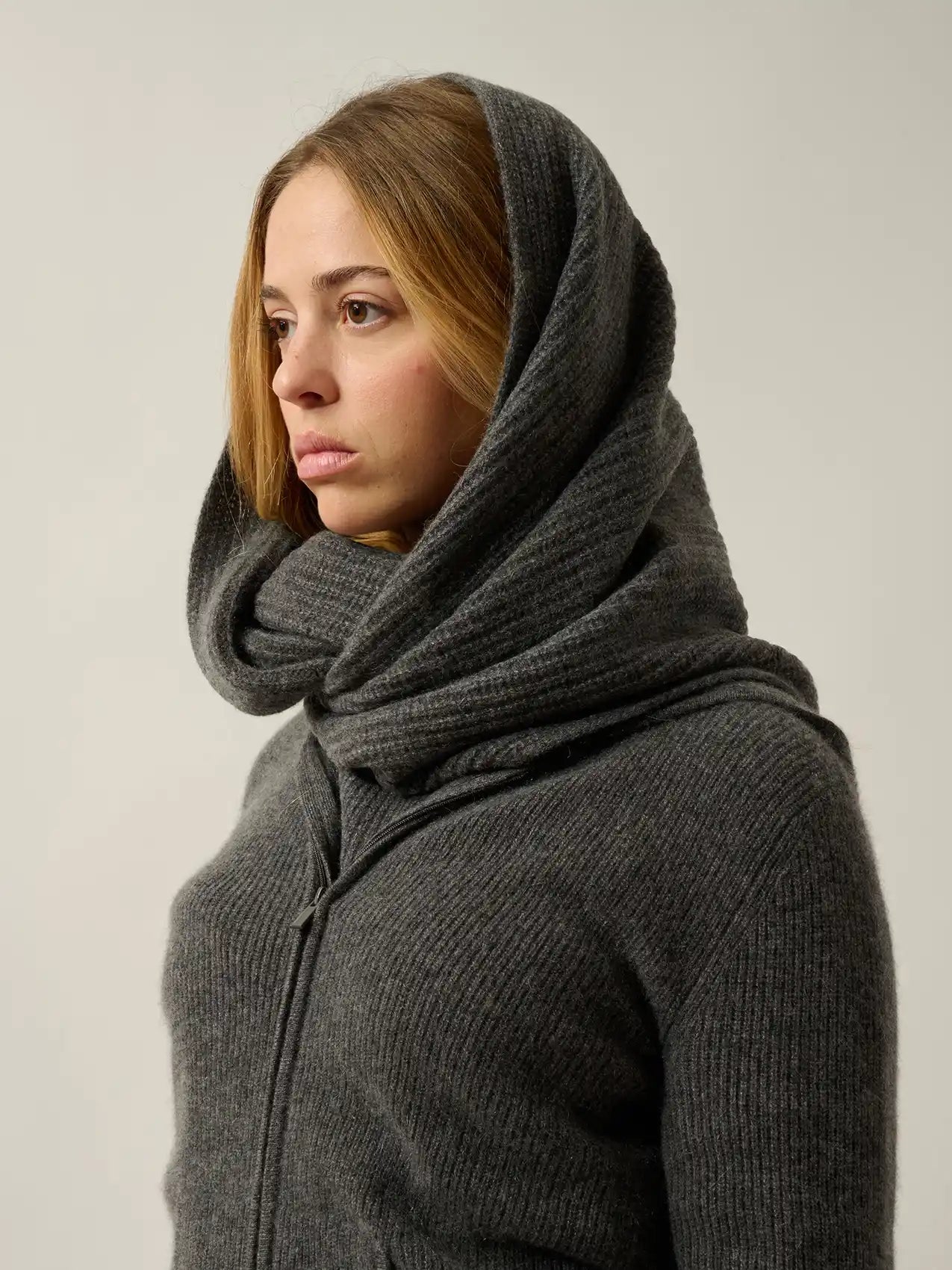 RUSSELL sandales en cuir anthracite chiné