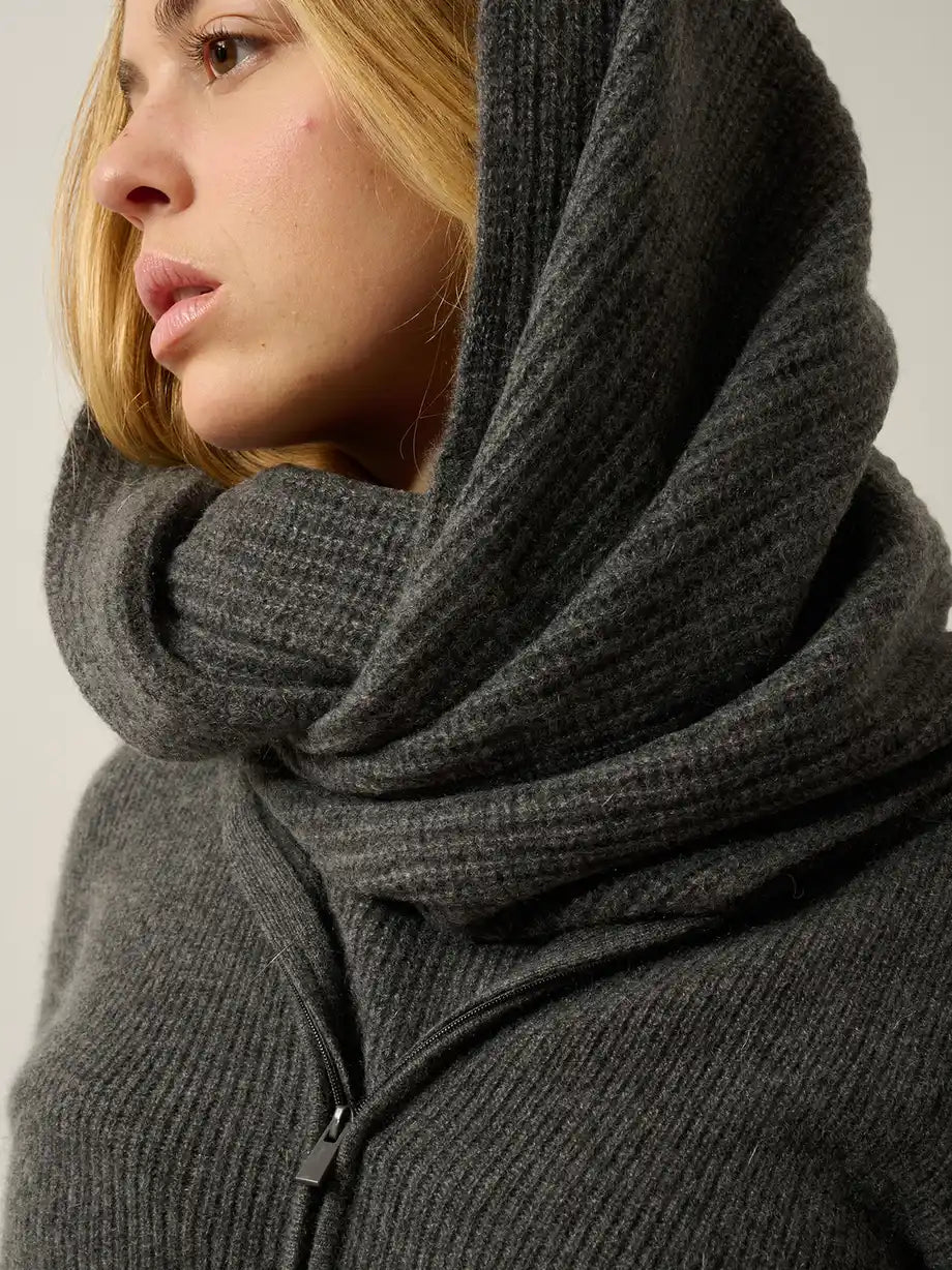 RUSSELL sandales en cuir anthracite chiné