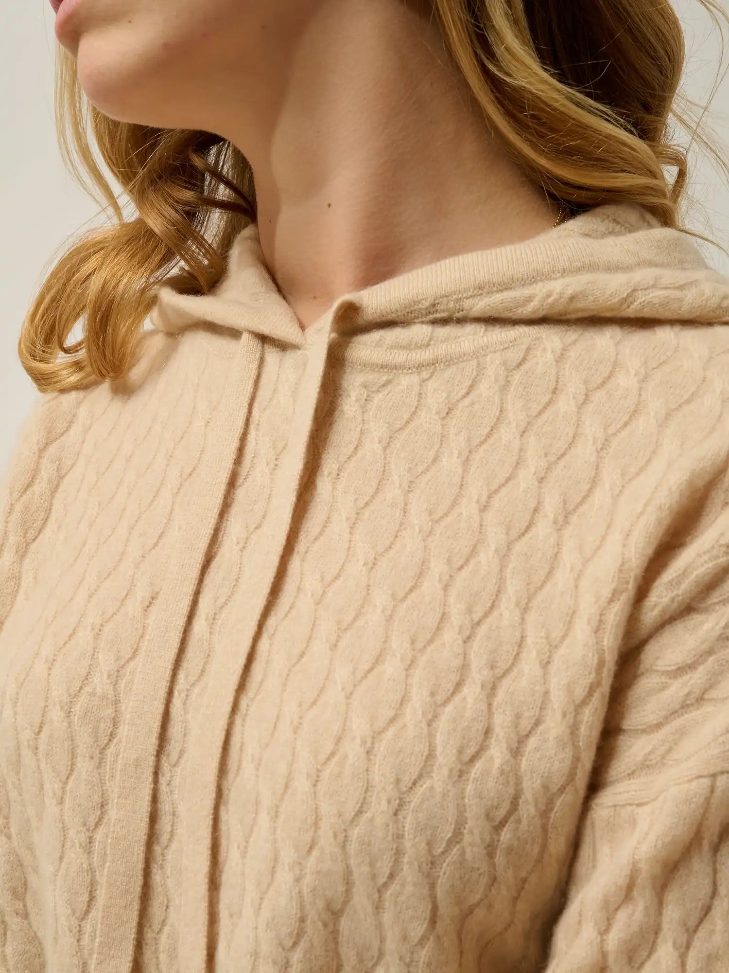 GINA Pullover mit Kapuze Sand