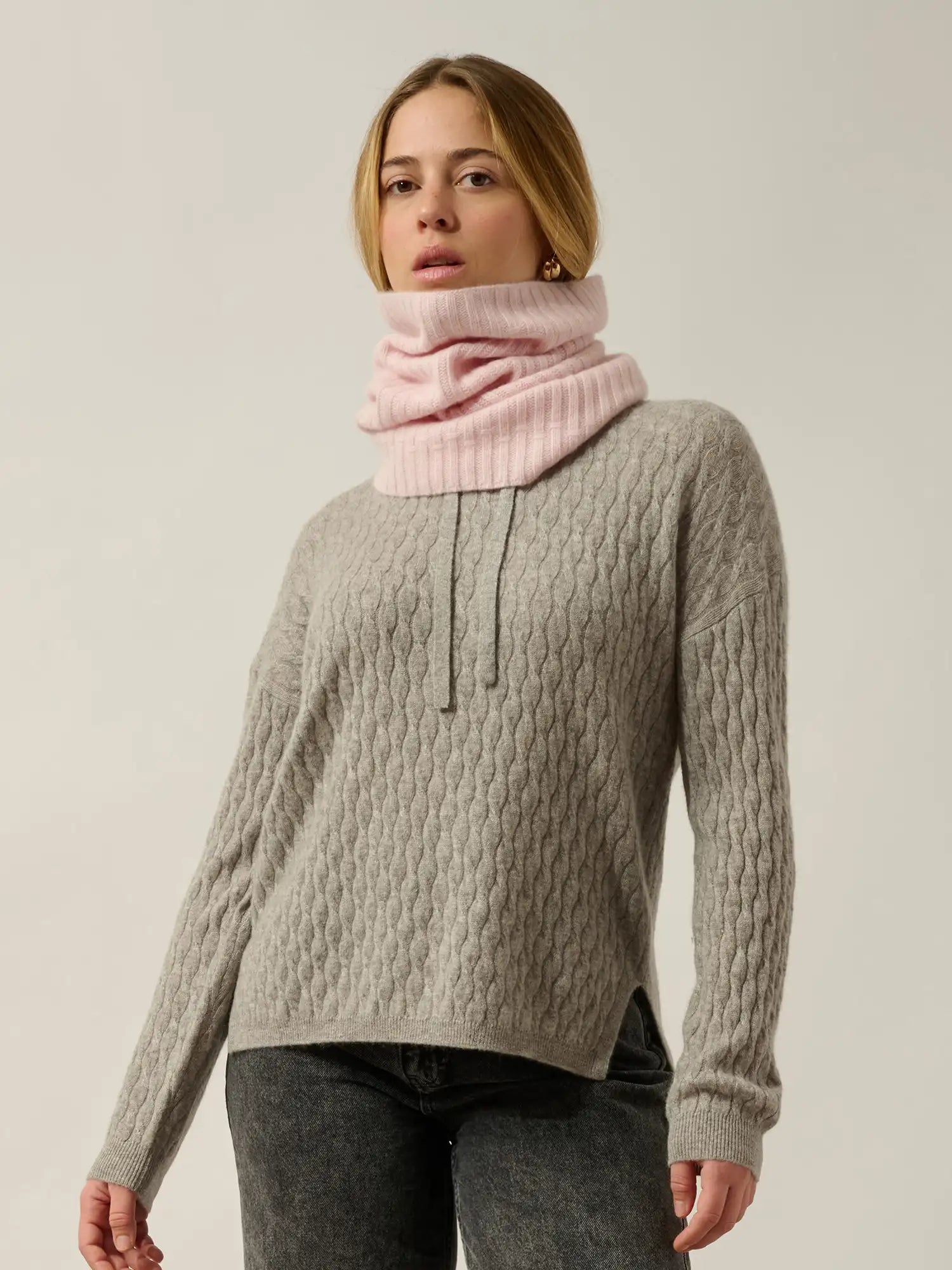 FLORIAN Sandalen aus Leder puderrosa
