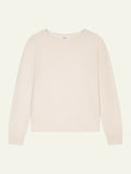 AURYON Pullover U-Boot-Ausschnitt Elfenbein