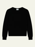 AURYON Pullover U-Boot-Ausschnitt Schwarz