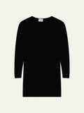 ARES Kleid Rundhalsausschnitt Schwarz