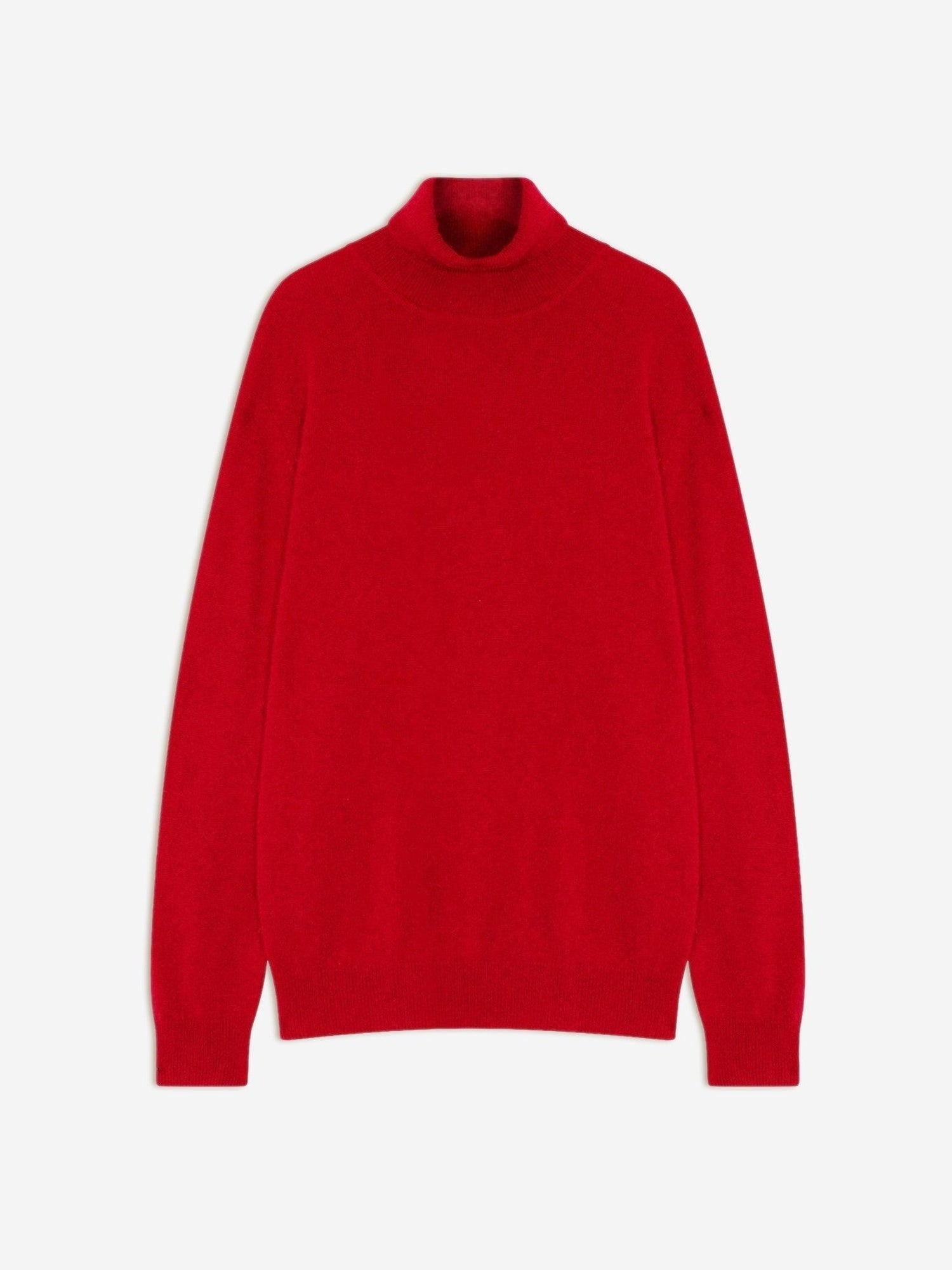 BANGE red turtleneck sweater 100% cashmere - Authentic Cashmere