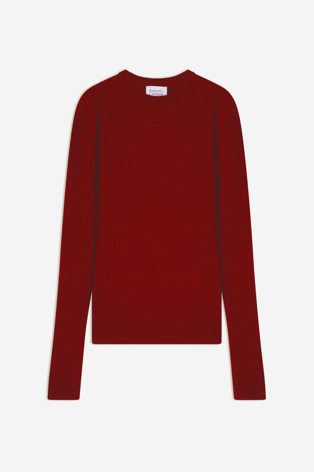 bella pull col rond rubis 100% cachemire