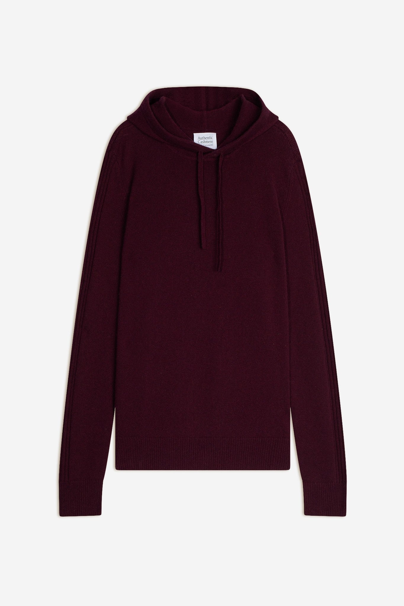 bendt pull capuche 4 fils mûre 100% cachemire