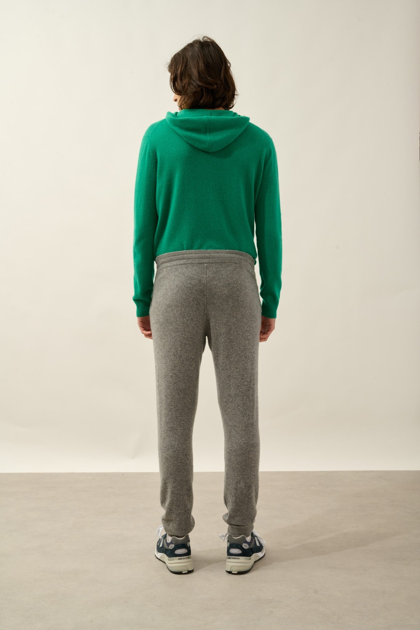 bichet jogging flanelle chiné 100% cachemire