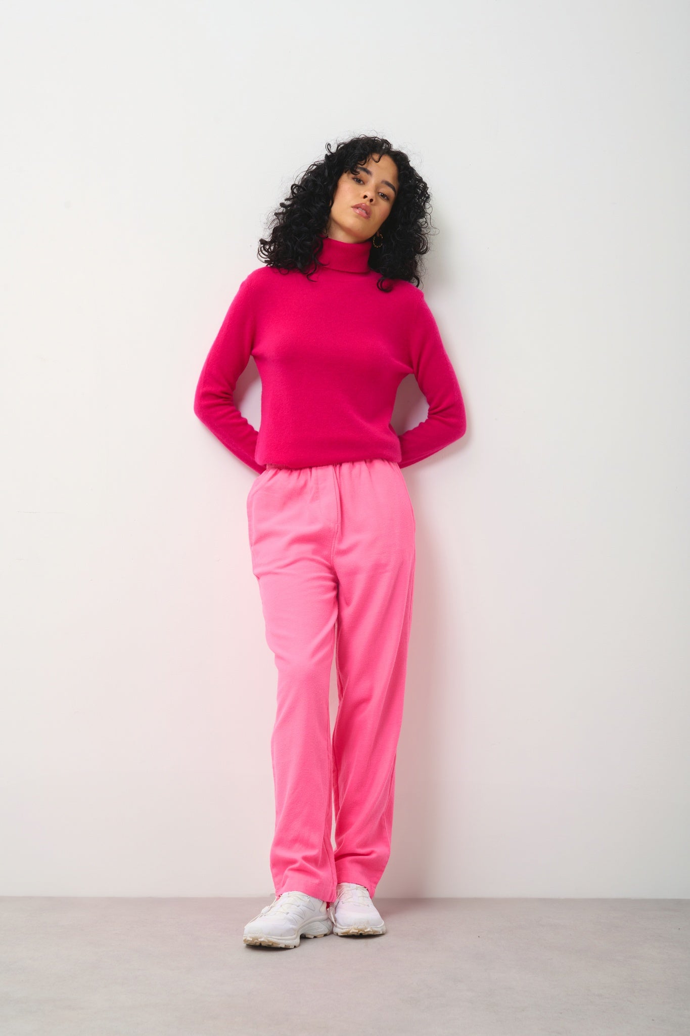 BISE fuchsia turtleneck sweater 100% cashmere - Authentic Cashmere