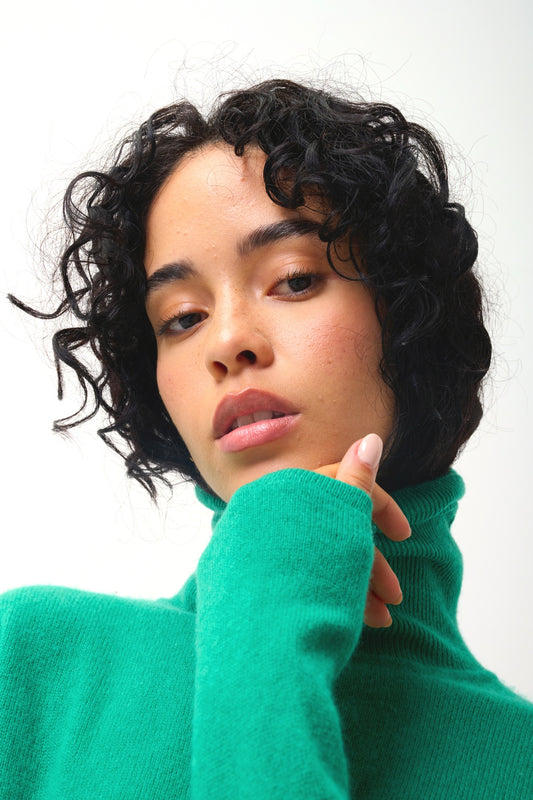 BISE Rollkragenpullover mint 100% Kaschmir