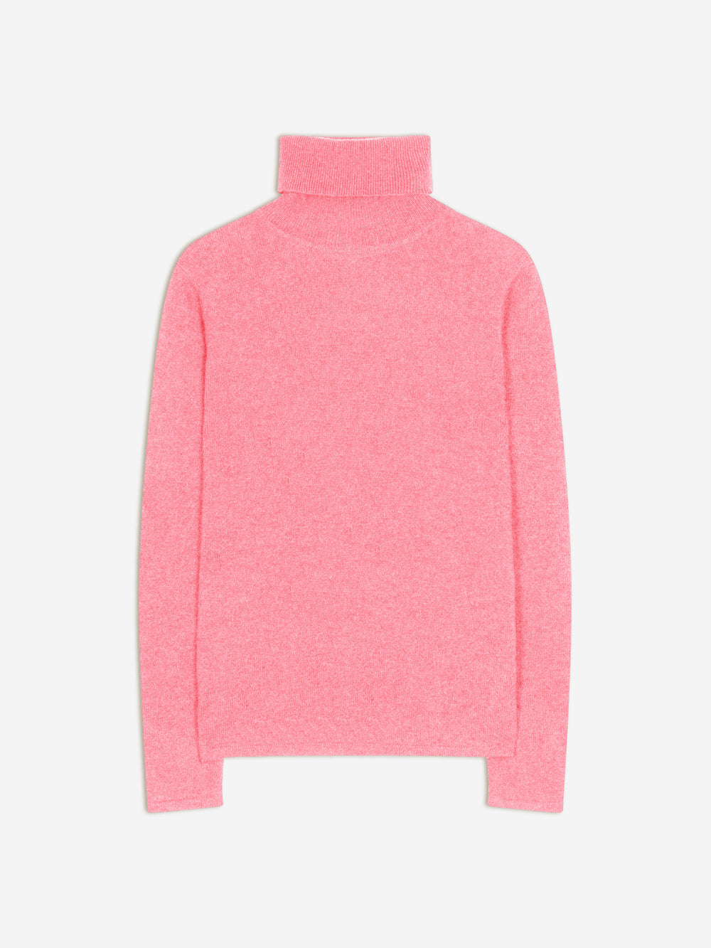 BISE Rollkragenpullover rosa meliert 100% Kaschmir