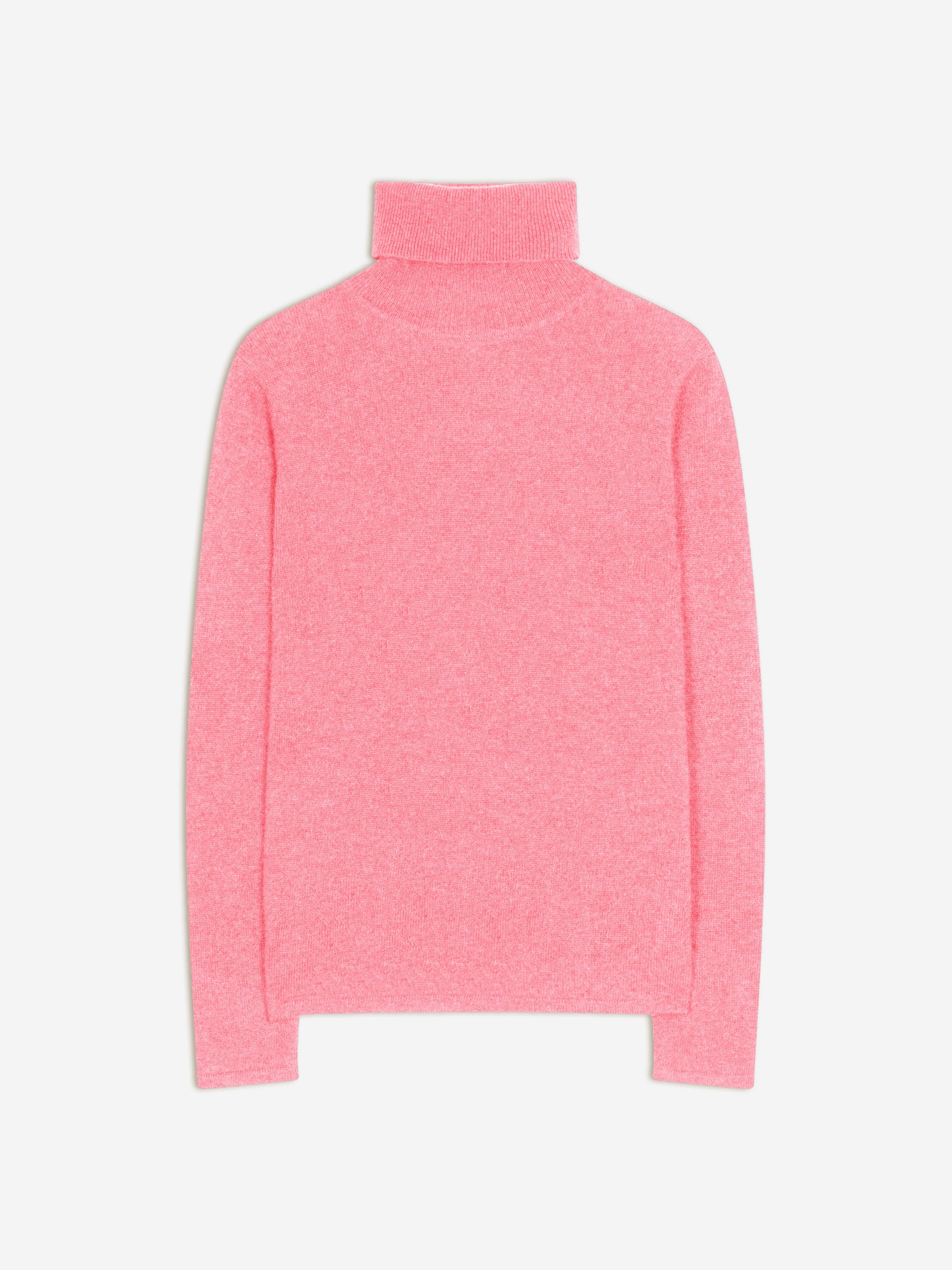 BISE turtleneck sweater mottled pink 100% cashmere