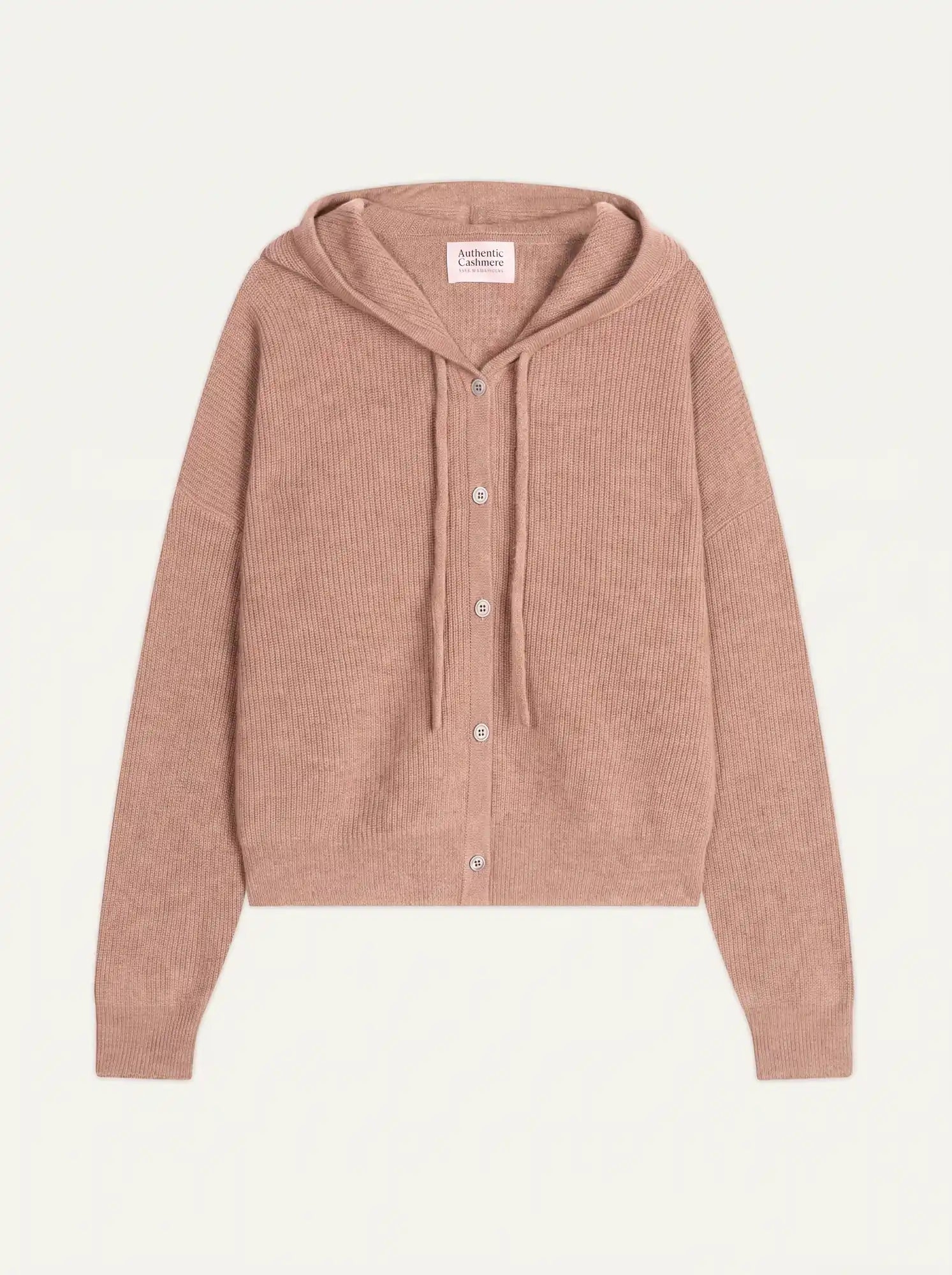 ELARA Cardigan Capuche Camel Chiné
