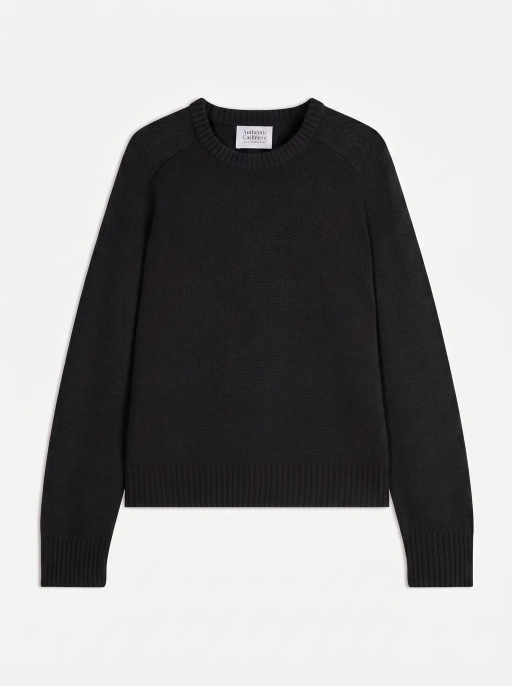 LORENA Pull Col Rond 4 Fils Noir