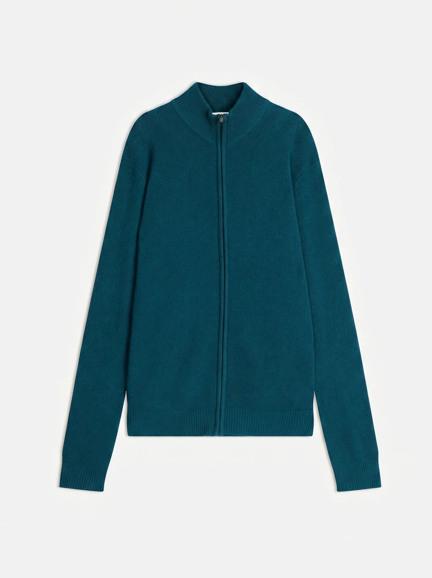 NAT Gilet Zippé Col Camionneur 4 Fils Paon