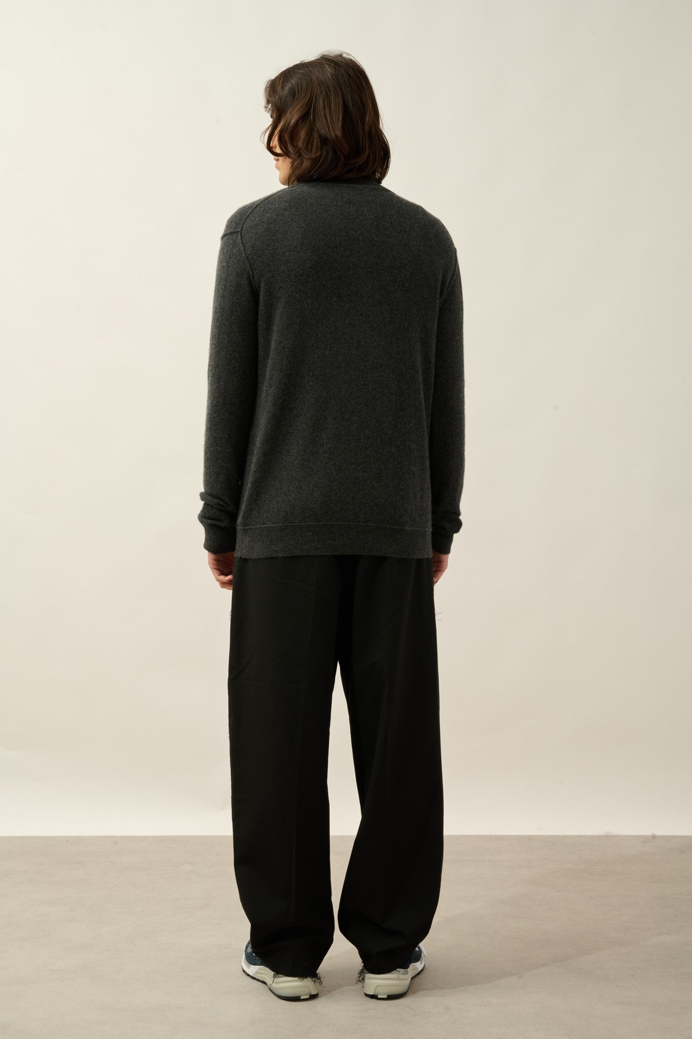 candice pull camionneur carbone chiné 100% cachemire