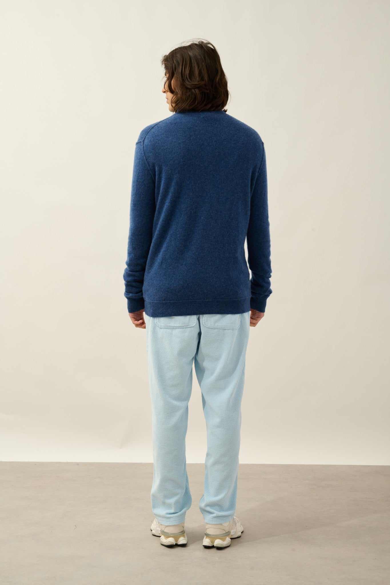 candice pull camionneur ocean chiné 100% cachemire