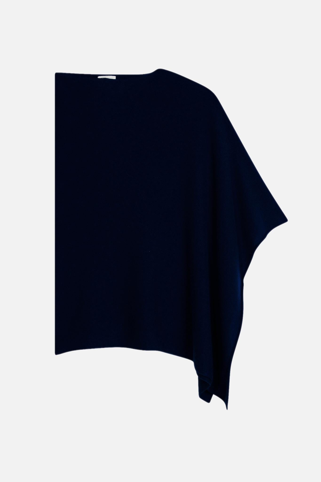 CARRA poncho navy 100% cashmere Authentic Cashmere