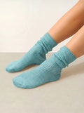 Chaussettes 4 Fils Vert Chiné
