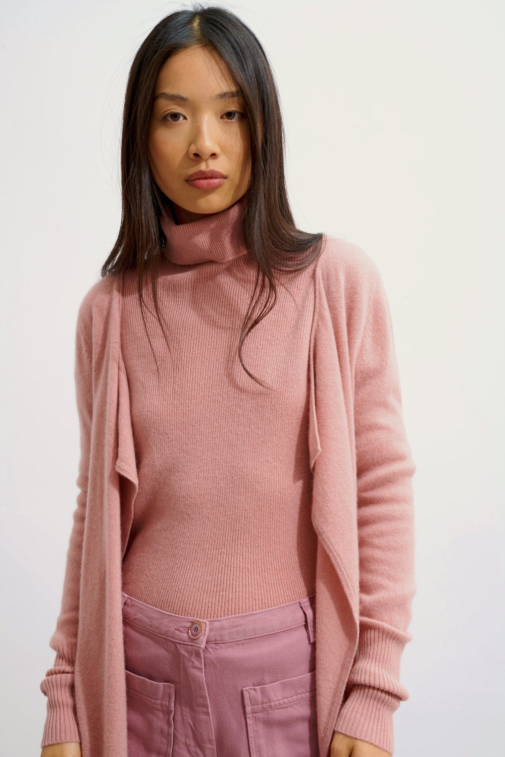 CHÉSERY Longjacke Rosenholz 100% Kaschmir