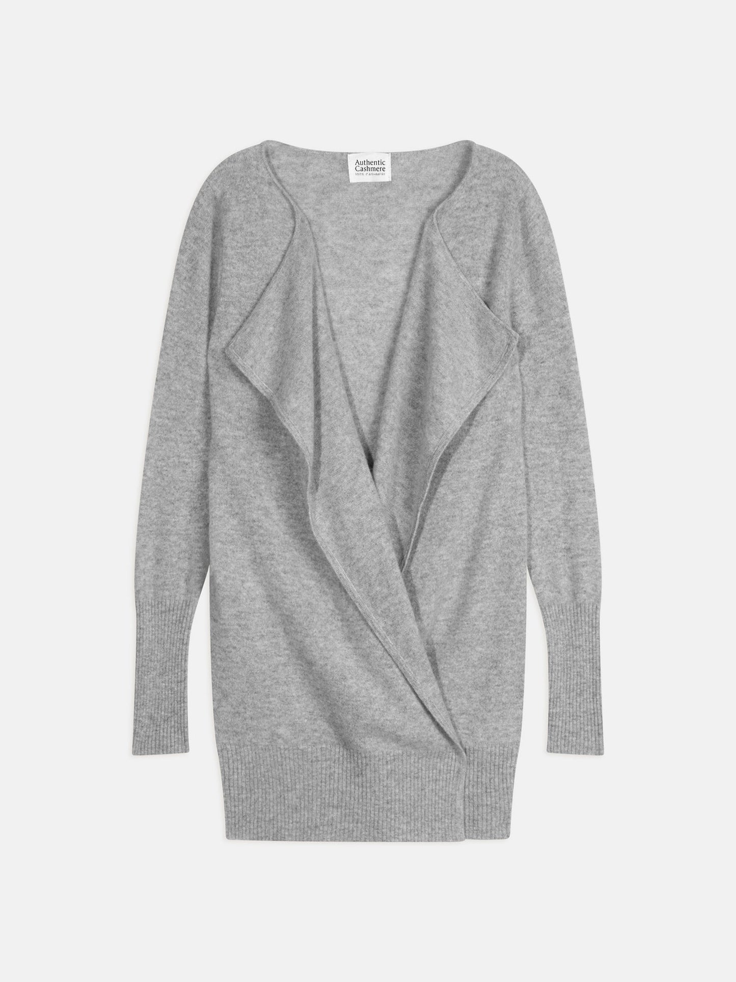 CHÉSERY veste longue nuage chiné 100% cachemire