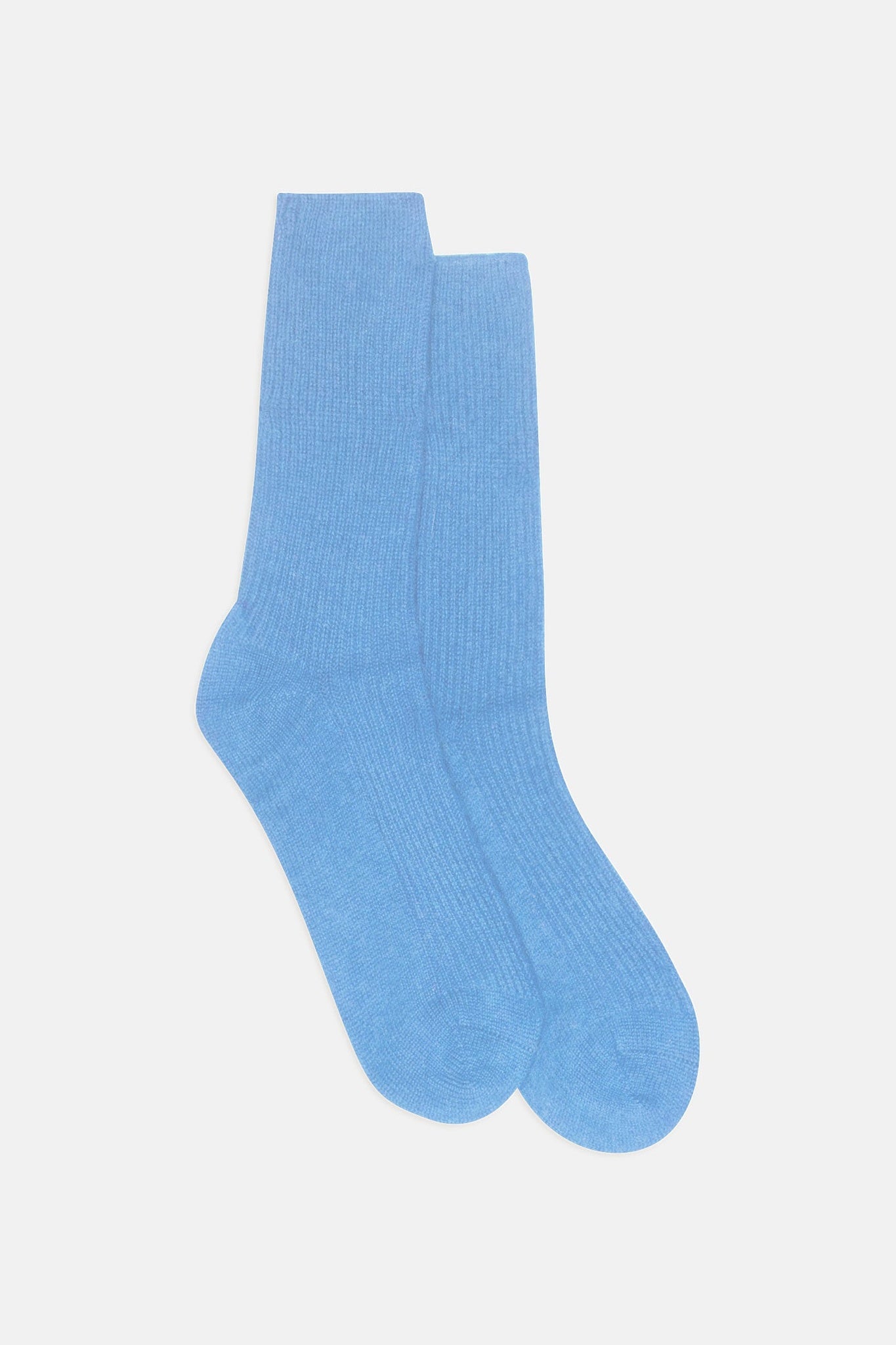 CHEWILA chaussettes 4 fils baby blue 100% cachemire
