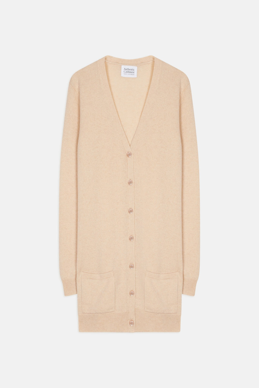 cimet cardigan col v sable 100% cachemire