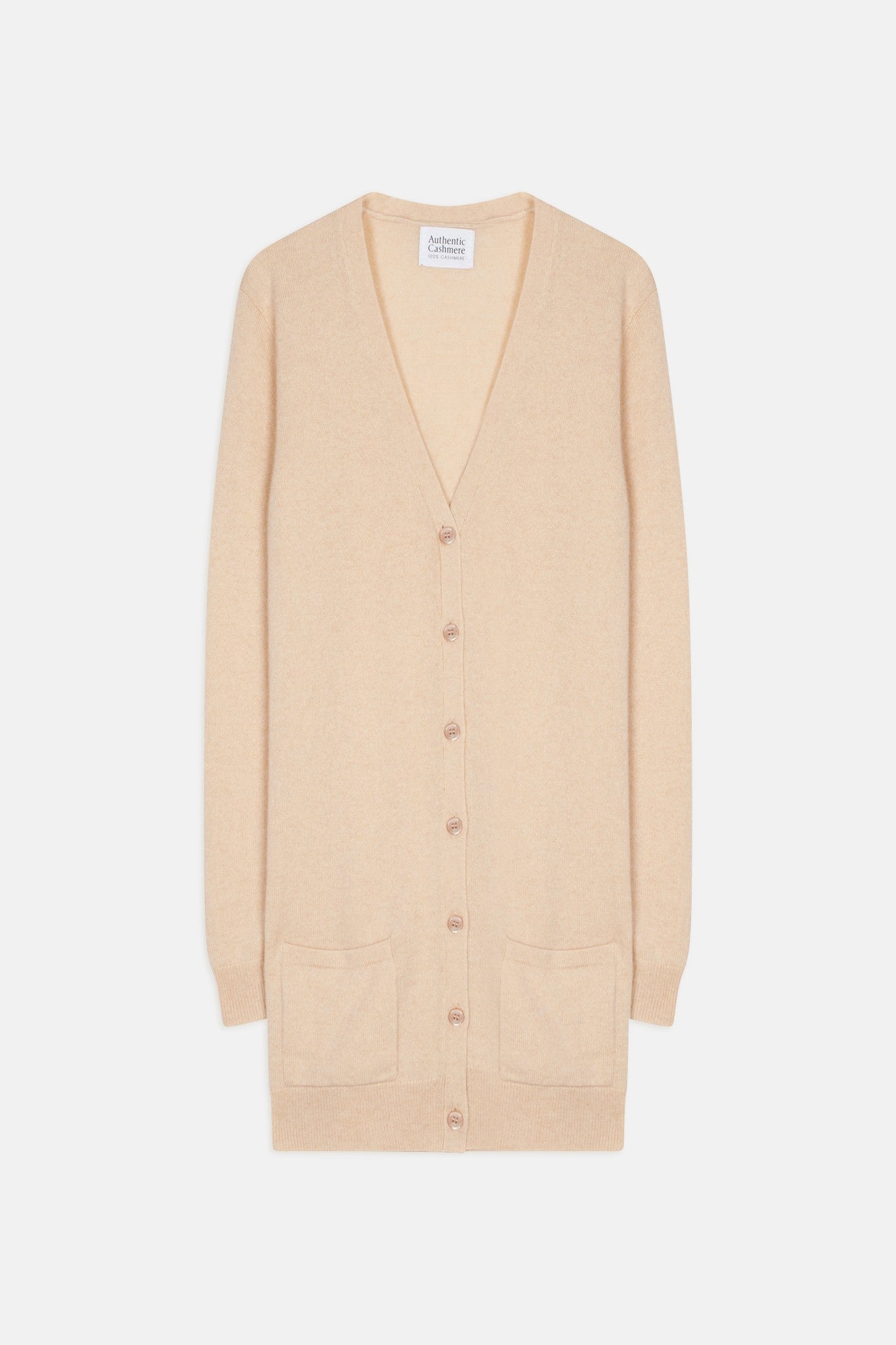 cimet cardigan col v sable 100% cachemire