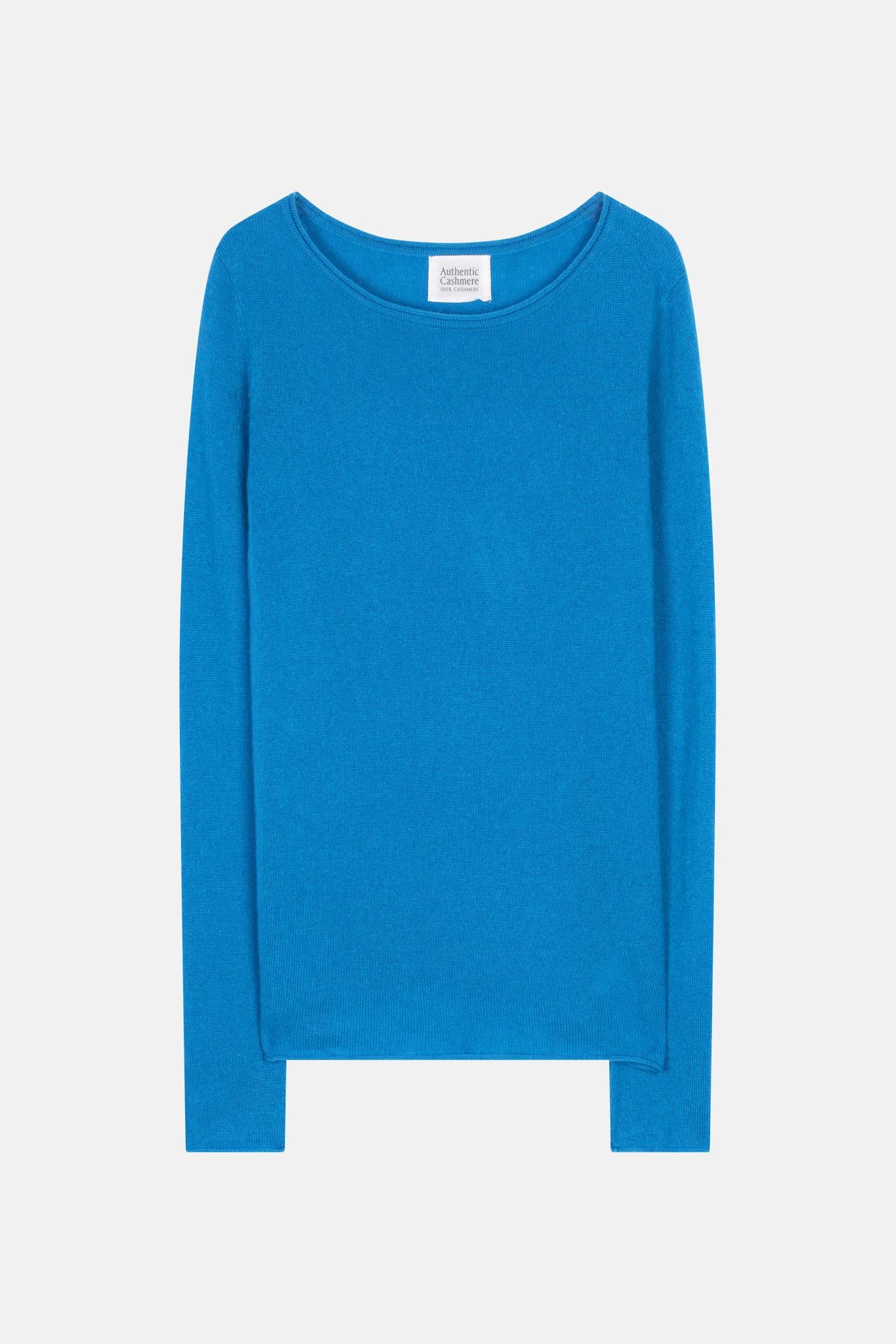 CRIOU azure boat-neck sweater 100% cashmere