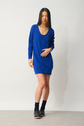 DANA robe col u outremer 100% cachemire