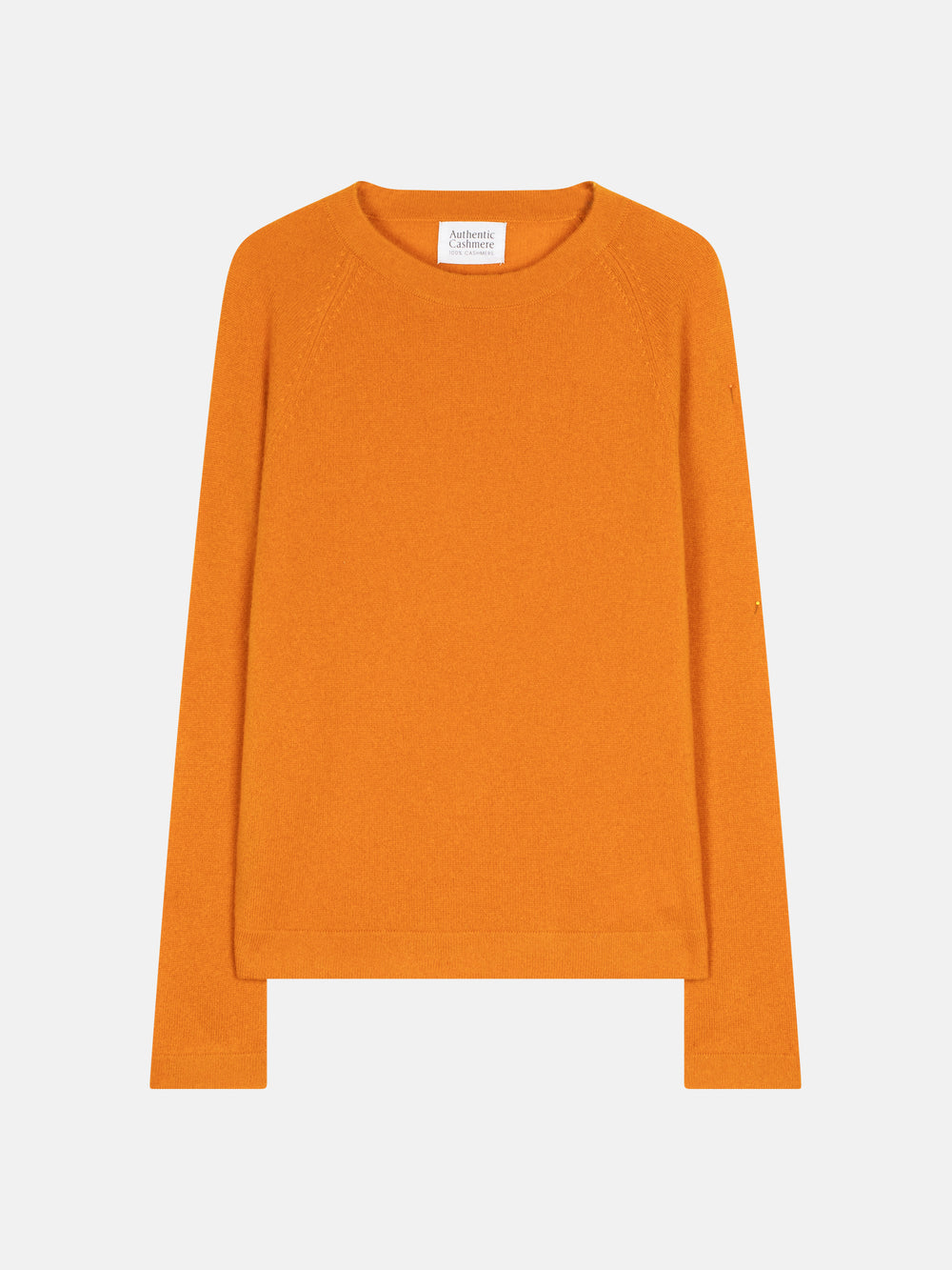 ECRIN pull col rond ocre 100% cachemire