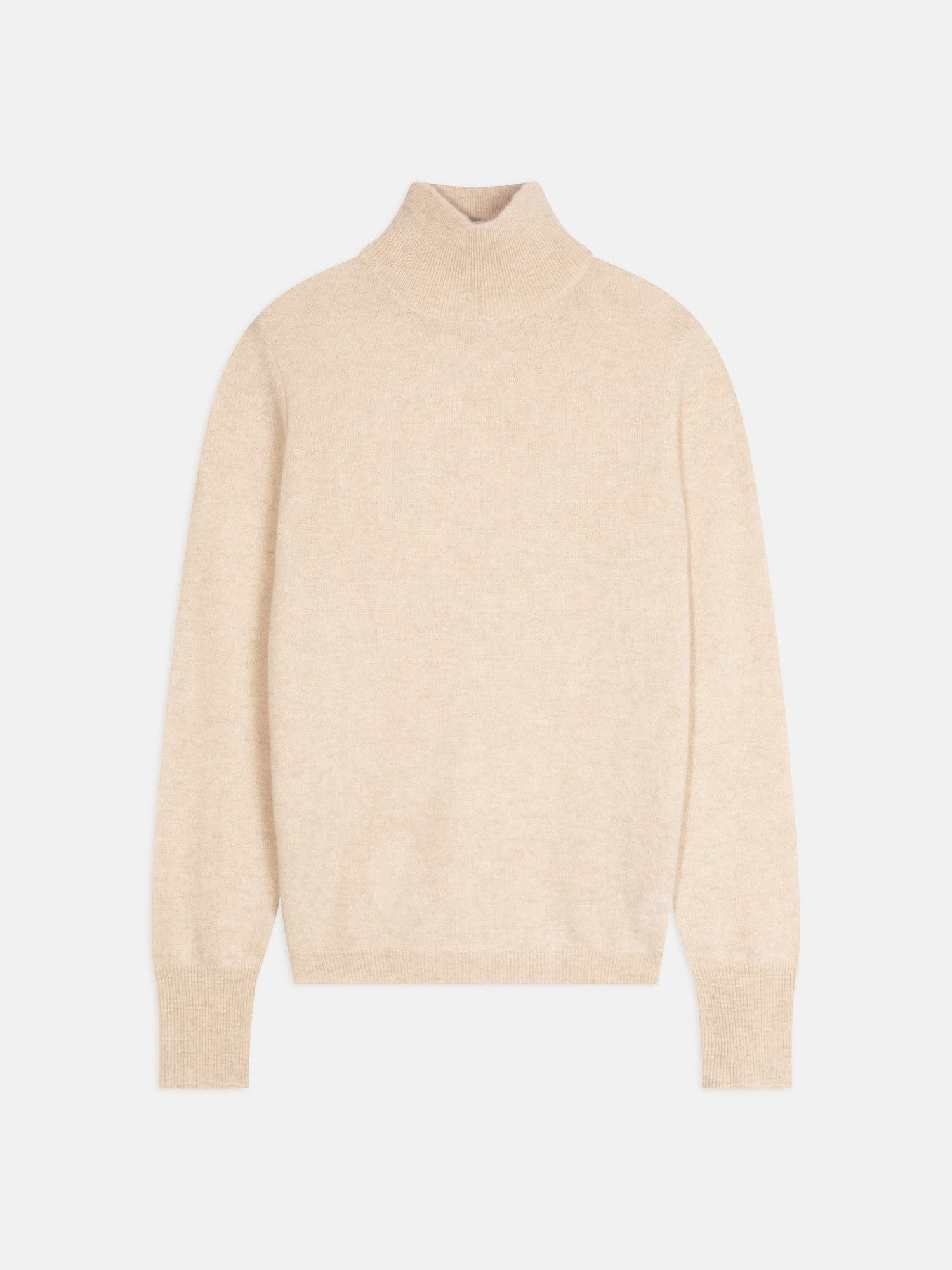 eileen pull col roulé avoine 100% cachemire