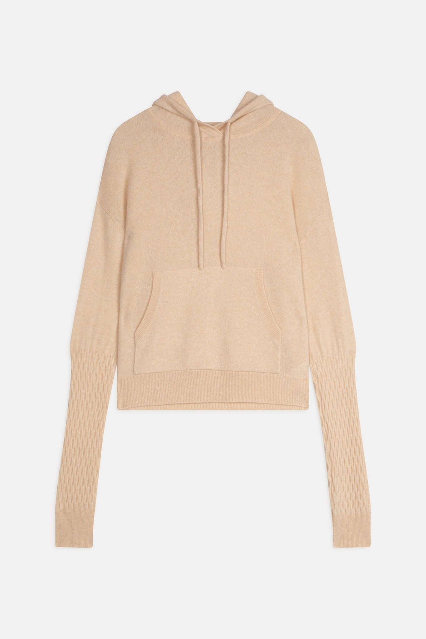 elowen pull capuche sable 100% cachemire