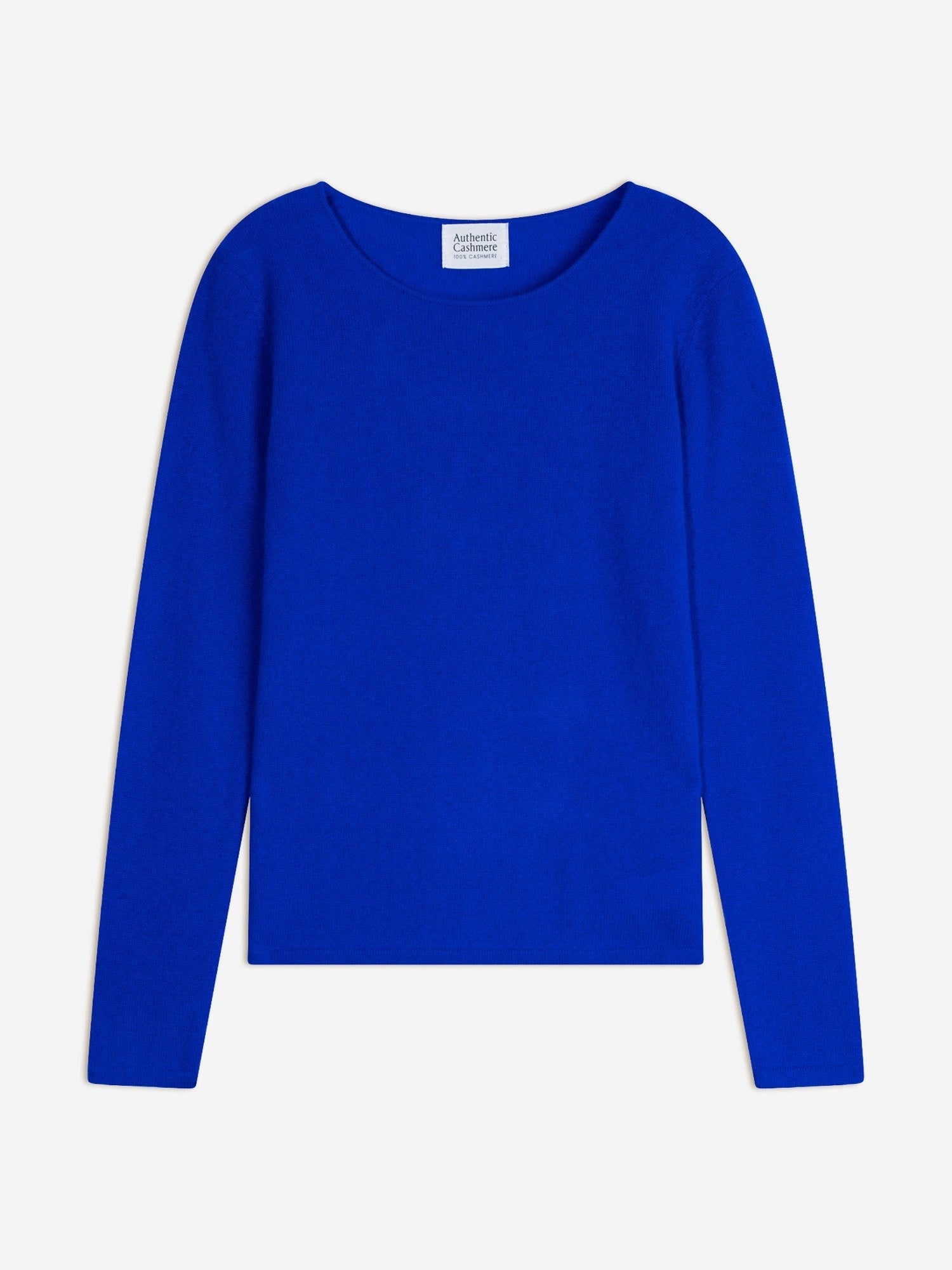 epéna pull col rond bleu klein 100% cachemire
