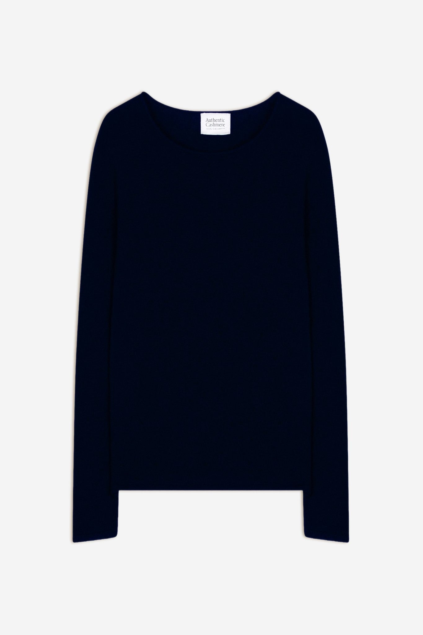 epéna pull col rond navy 100% cachemire
