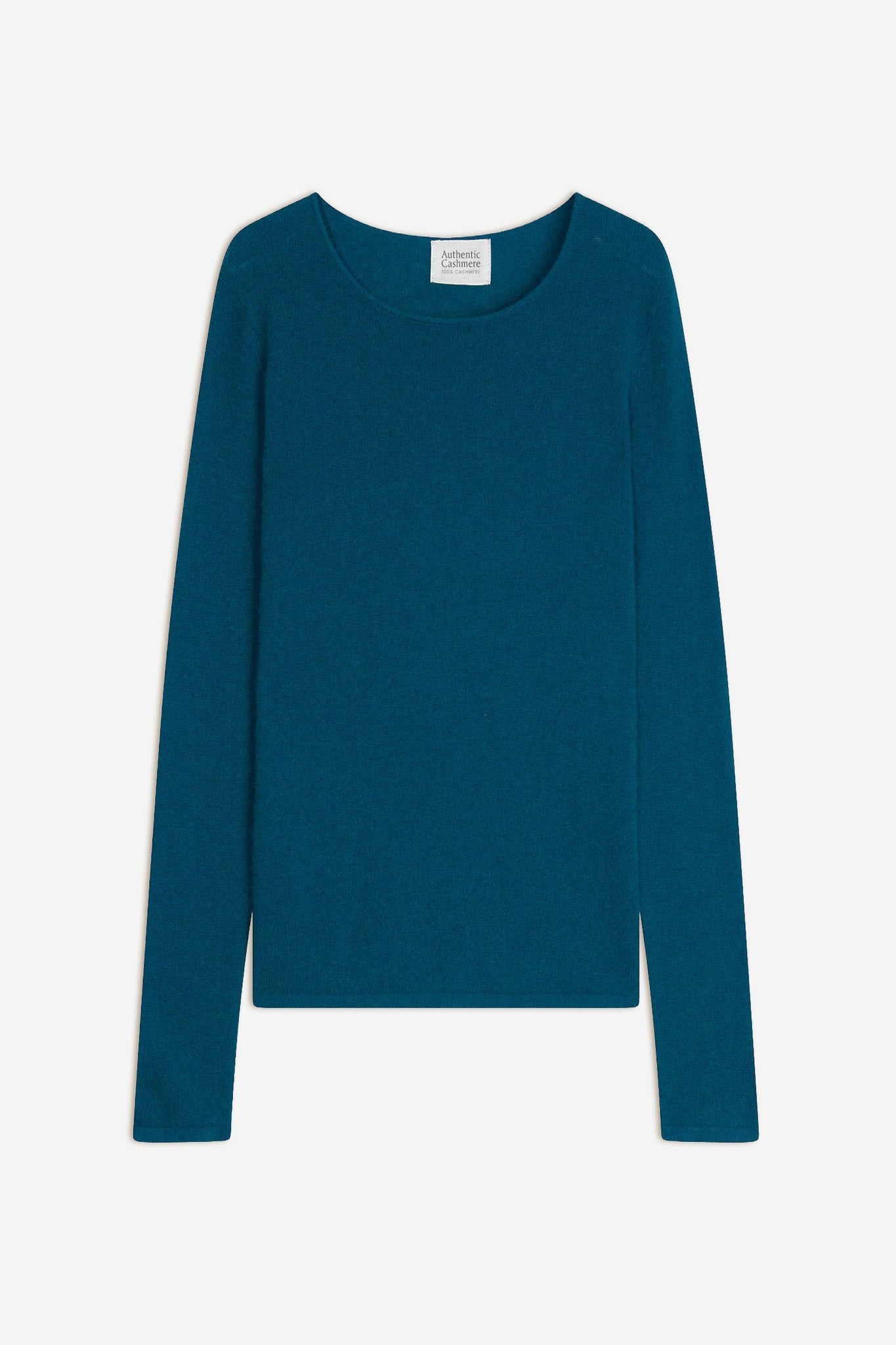 EPÉNA round-neck peacock sweater 100% cashmere