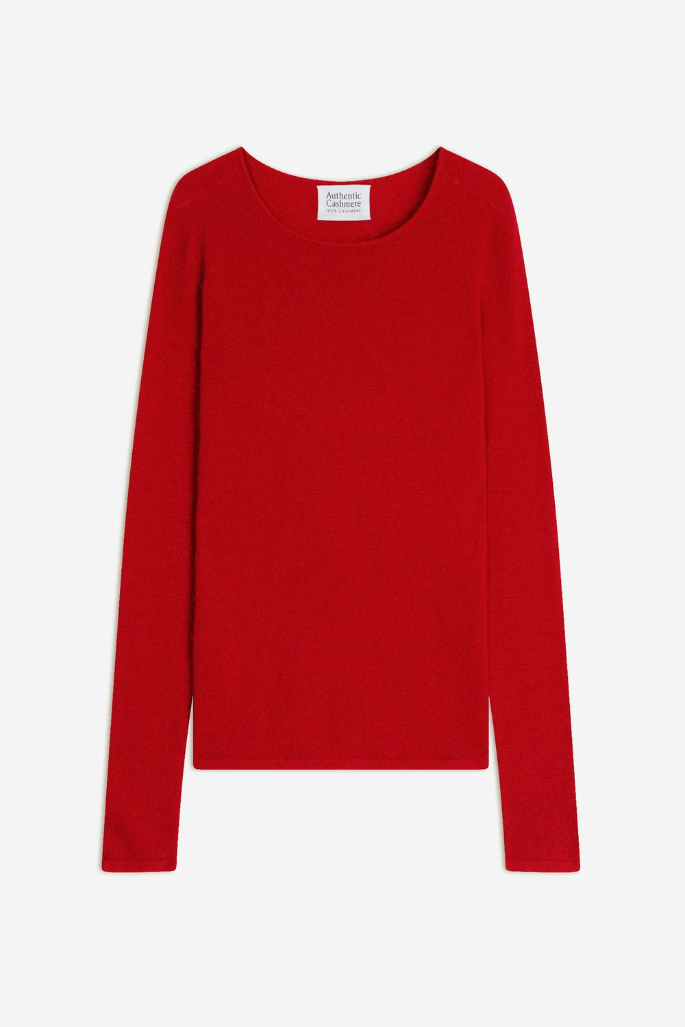 epéna pull col rond rouge 100% cachemire