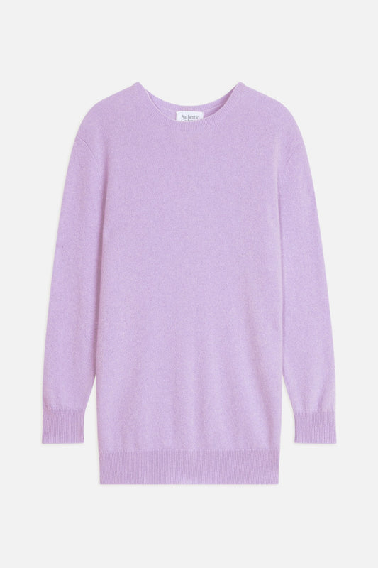 estaris pull col rond boutonné dos guimauve 100% cachemire